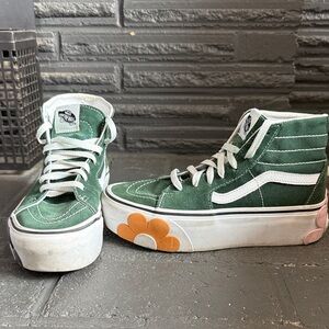 Vans Forest Green High-Top Sneakers